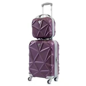 AMKA Gem 2-Piece Carry-On Spinner Cosmetic Suitcase Luggage vanity travel bag